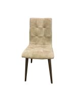 Chaise en cuir de buffle clair - Andrea