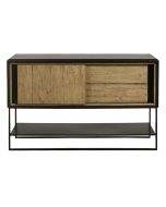 Console 2 portes coulissantes en frêne et métal - Lazare