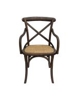 Fauteuil bistrot chêne foncé en bouleau massif - Ressources