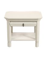 Bout de canapé blanc en bois - Bruges