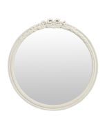 Miroir rond Louis XV blanc - Les Miroirs d'Interior's