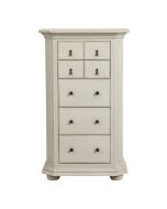 Semainier blanc en bois 7 tiroirs - Bruges