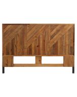 Tête de lit 140/160 cm industrielle en bois recyclé ambré - Empreintes