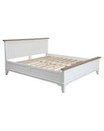 Lit 140x190 en pin massif et dessus en frêne massif - Esquisse