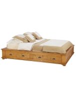 Lit 140x190 avec tiroirs en épicéa - First