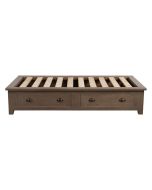 Lit enfant 90x190 en épicéa brun fumé - First