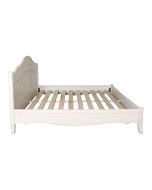 Lit 140x190 en bois blanc vieilli - Lubéron