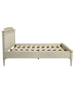 Lit 160x200 en pin blanc craie - Montaigne