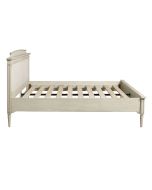 Lit 180x200 en pin blanc craie - Montaigne