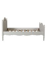 Lit enfant 90x190 en bois blanc vieilli - Romance