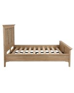 Lit 160x200 en épicéa massif naturel cendré - Vénitiennes