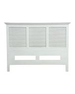 Tête de lit 140/160 cm blanche en épicéa massif - Vénitiennes