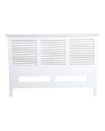 Tête de lit 180 cm blanche en épicéa massif - Vénitiennes