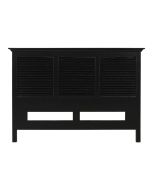 Tête de lit 180 cm noire en épicéa massif - Vénitiennes