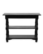 Console noire baroque en bois - Harmonie