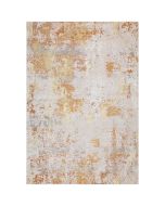 Grand tapis abstrait blanc et doré 200x300 - Atmosphere