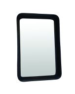 Miroir rectangulaire style industriel en aluminum brossé (92x63 cm)