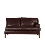 Canapé en cuir 2 places marron Antic Tobacco - Stanford