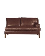 Canapé en cuir 2 places marron Antic Whisky - Stanford