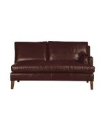 Canapé en cuir 2 places marron Riders Cocoa - Stanford