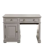 Bureau demi-ministre gris 1 tiroir - Harmonie