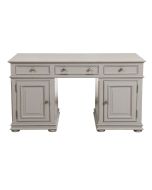 Bureau informatique gris avec tiroirs - Harmonie