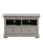 Meuble TV gris en bois avec rangements - Harmonie