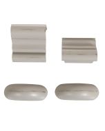 Set de jonction pour bibliothèques modulables en bois gris - Harmonie