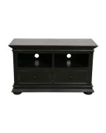 Meuble TV baroque noir 2 tiroirs - Harmonie