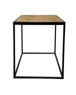 Bout de canapé en bois et métal - Haussmann