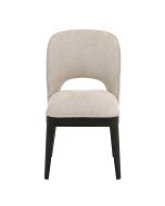 Chaise en tissu et métal personnalisable - Nina