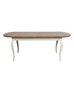 Table ovale extensible en épicéa blanc naturel 10 à 12 personnes - Provence
