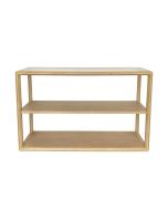 Console 3 plateaux vitrée en chêne - Auteuil