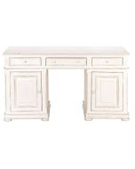 Bureau informatique blanc avec tiroirs - Harmonie