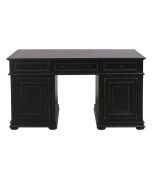 Bureau informatique noir avec tiroirs - Harmonie