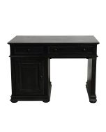 Bureau demi-ministre noir 1 tiroir - Harmonie