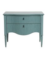 Commode signature nuage de bleu en pin 2 tiroirs
