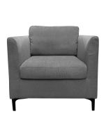 Fauteuil en tissu gris - Wexford
