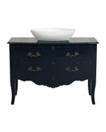 Meuble salle de bain galbé sous-vasque 2 portes