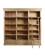 Bibliothèque ouverte en bois massif - Initiale