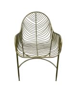 Fauteuil en métal bronze - Factory