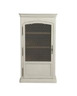 Bibus grillagé en pin massif blanc vieilli - Bastide