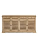 Buffet bas 4 portes 4 tiroirs en épicéa massif - Vénitiennes