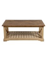 Table basse rectangulaire en épicéa massif naturel cendré - Vénitiennes