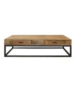 Table basse rectangulaire industrielle - Transition