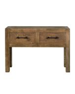 Console industrielle 2 tiroirs en orme recyclé - Transition