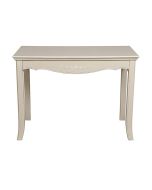 Bureau 1 tiroir sable rechampis blanc - Lubéron