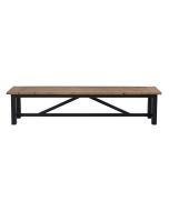 Banc bleu en bois recyclé L210 cm - Rivages
