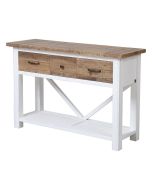 Console 3 tiroirs en bois recyclé - Rivages