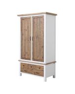 Armoire penderie 2 portes en bois recyclé -Rivages
